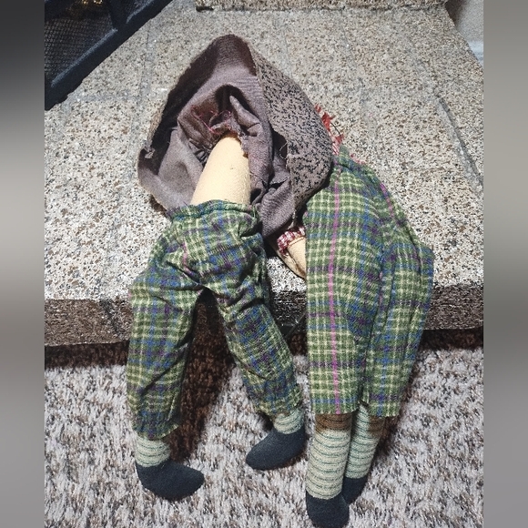 Vintage Collection Primitive Doll Raggedy Anne Dolls Couple Cottage Primitive - Picture 10 of 16